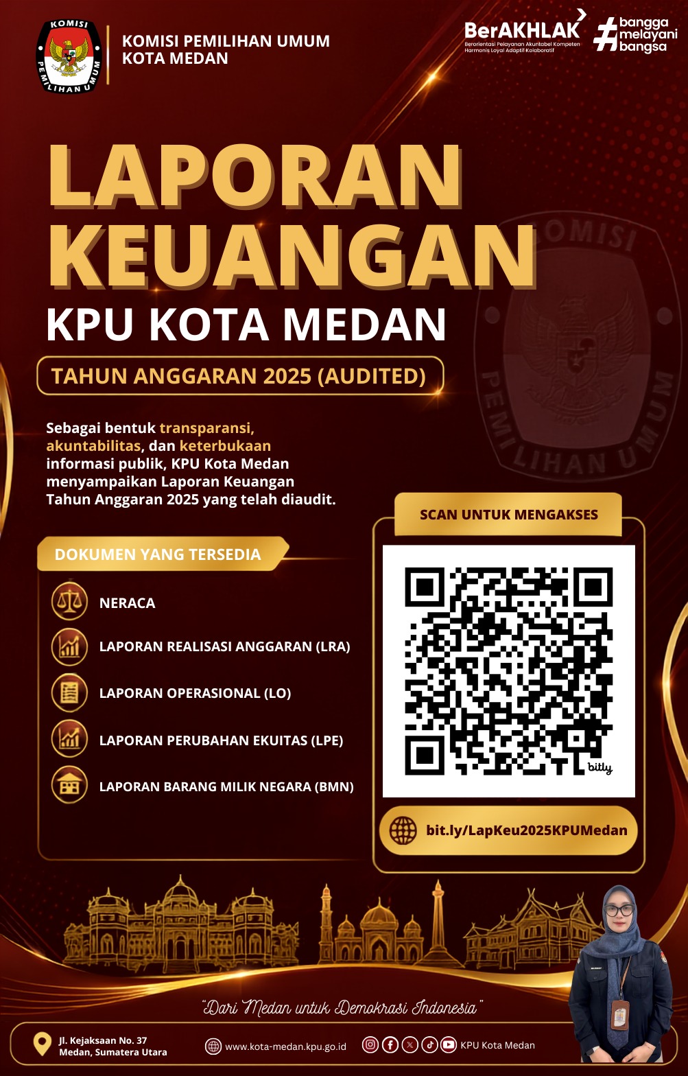 Publikasi Laporan Keuangan KPU Kota Medan Tahun Anggaran 2025 (Audited)